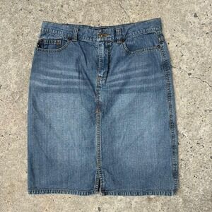 Vintage Express Denim skirt Size 7/8 Y2K Funky Classic Women's Summer Spring
